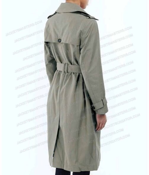 The Lost King Sally Hawkins Gray Cotton Coat - Image 3