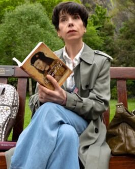 The Lost King Sally Hawkins Gray Cotton Coat