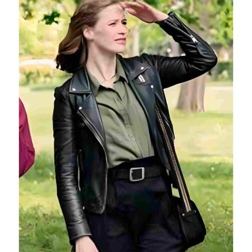The Love Club Camille Stopps Leather Jacket - Image 2