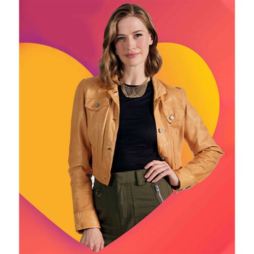 The Love Club Camille Stopps Leather Jacket - Image 7
