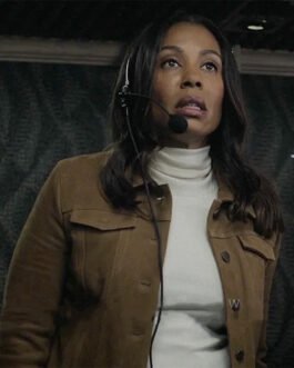 The Morning Show S03 Karen Pittman Suede Trucker Jacket