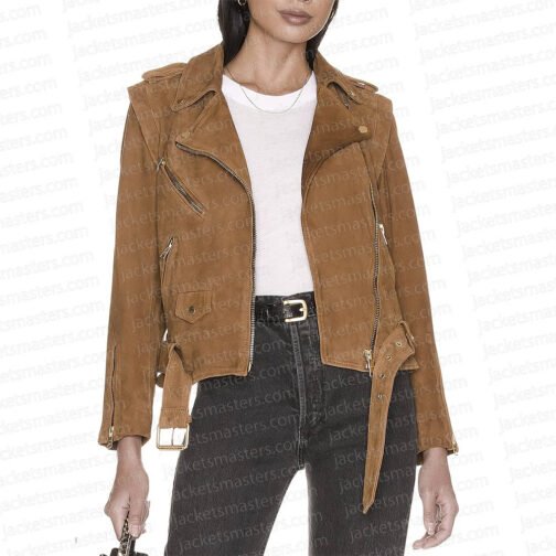 The Neighborhood S04 Beth Behrs Suede Jacket - Image 5
