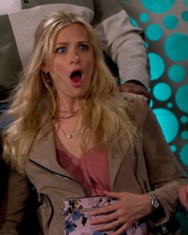 The Neighborhood S04 Beth Behrs Suede Jacket