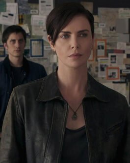 The Old Guard Charlize Theron Brown Leather Jacket