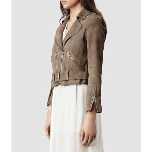 The Royals Merritt Patterson Brown Suede Jacket - Image 4