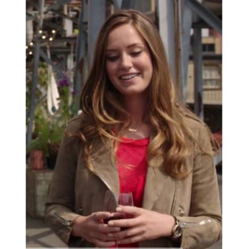 The Royals Merritt Patterson Brown Suede Jacket - Image 2