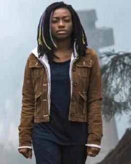 The Sandman Kirby Howell-Baptiste Brown Shearling Jacket
