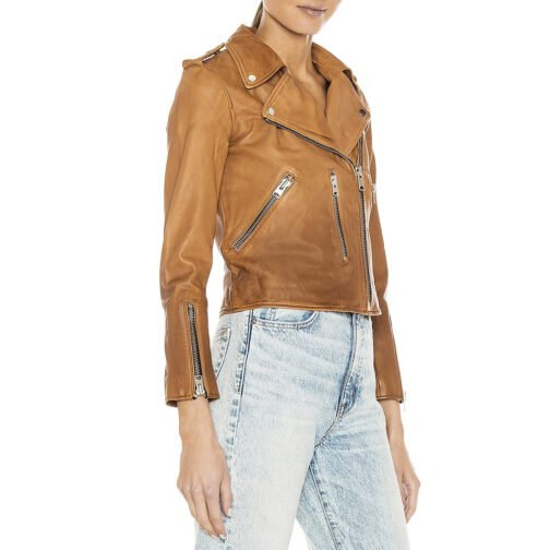 The Sex Lives of College Girls Alyah Chanelle Scott Brown Leather Jacket - Image 4
