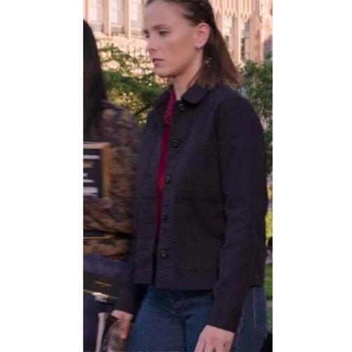 The Sex Lives of College Girls Pauline Chalamet Black Jacket - Image 7