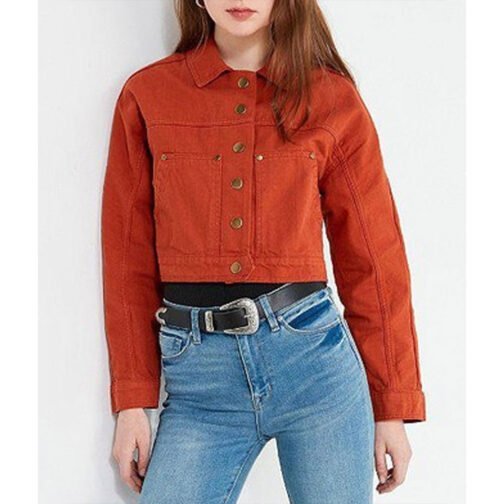 Pauline Chalamet The Sex Lives of College Girls Cropped Jacket - Image 4