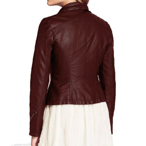 The Vampire Diaries S06 Penelope Mitchell Leather Jacket - Image 3