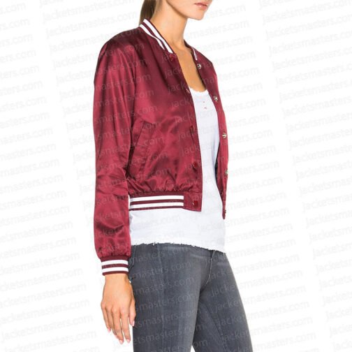 The Voice Season 10 Christina Aguilera Burgundy Jacket - Image 6
