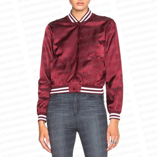 The Voice Season 10 Christina Aguilera Burgundy Jacket