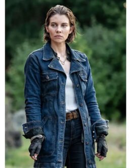 Lauren Cohan The Walking Dead City Denim Coat