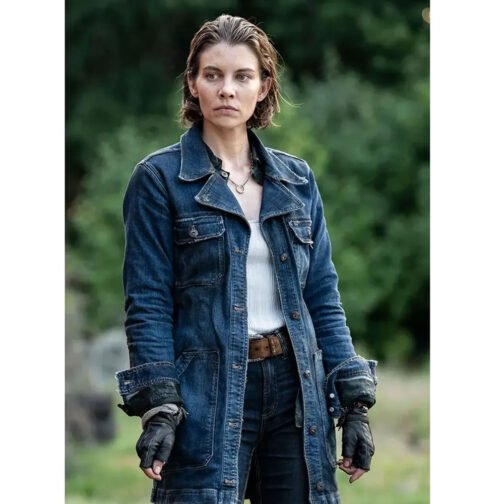 Lauren Cohan The Walking Dead City Denim Coat