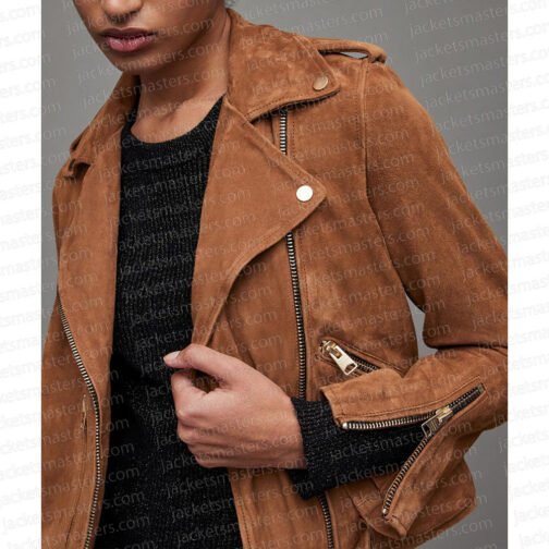Chyler Leigh The Way Home Suede Jacket - Image 6