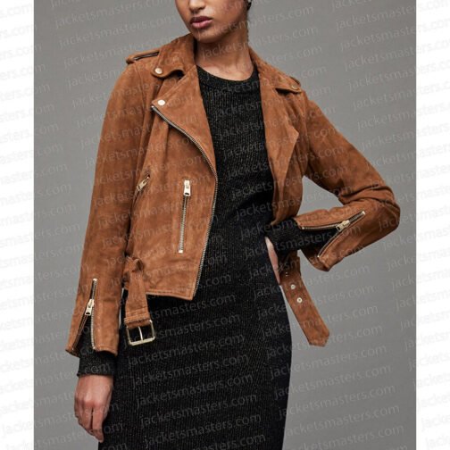 Chyler Leigh The Way Home Suede Jacket - Image 5