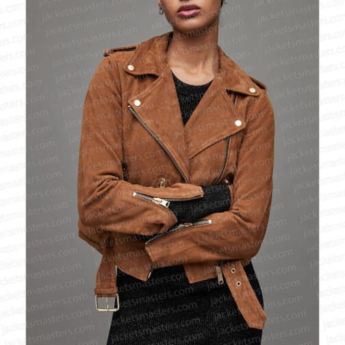 Chyler Leigh The Way Home Suede Jacket - Image 4
