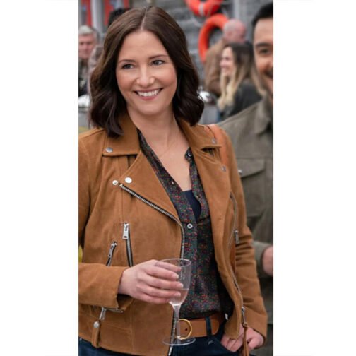 Chyler Leigh The Way Home Suede Jacket - Image 10