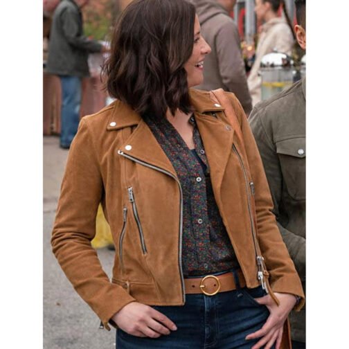 Chyler Leigh The Way Home Suede Jacket - Image 11