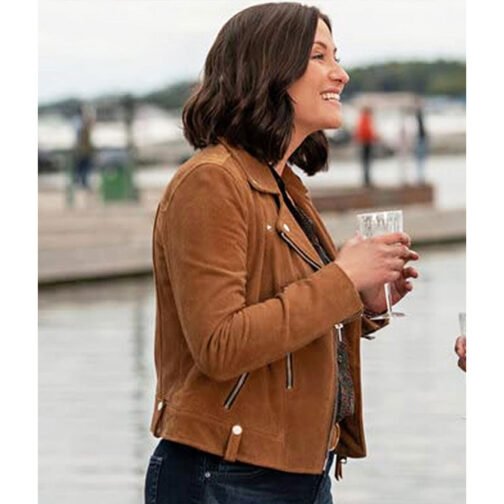 Chyler Leigh The Way Home Suede Jacket - Image 12