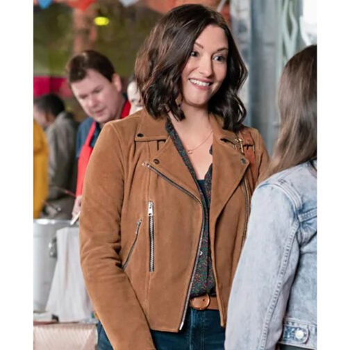Chyler Leigh The Way Home Suede Jacket - Image 8