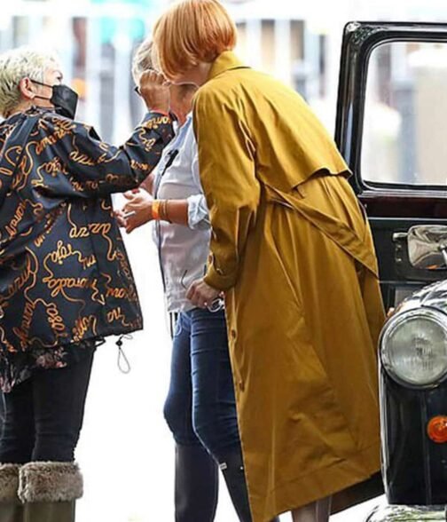 Tilda Swinton Three Thousand Years of Longing Golden Belted Coat - Image 2