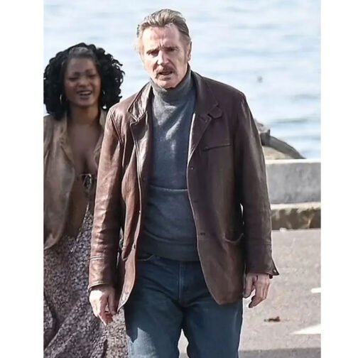 Liam Neeson Thug Leather Blazer - Image 12