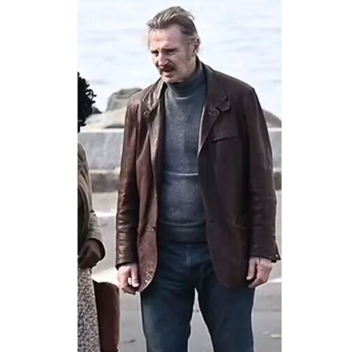 Liam Neeson Thug Leather Blazer - Image 8