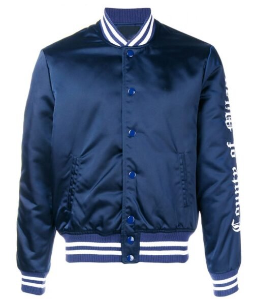 Toronto Blue Jays Camp of Milan Blue Bomber Jacket - Image 4