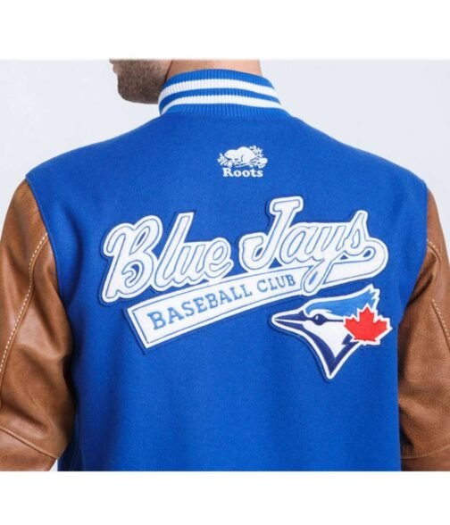 Toronto Blue Jays Letterman  Blue and Brown Jacket - Image 6
