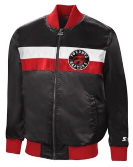 Starter Toronto Raptors Black Bomber Jacket