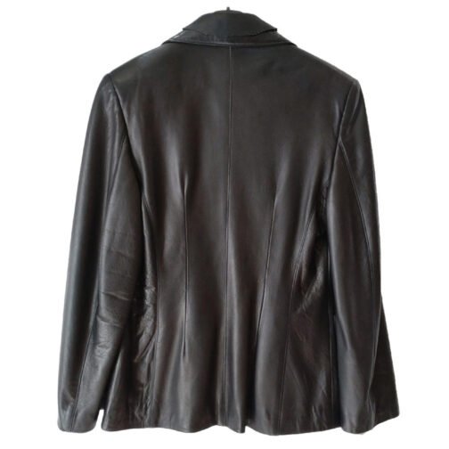 Transatlantic Deleila Piasko Leather Blazer - Image 4