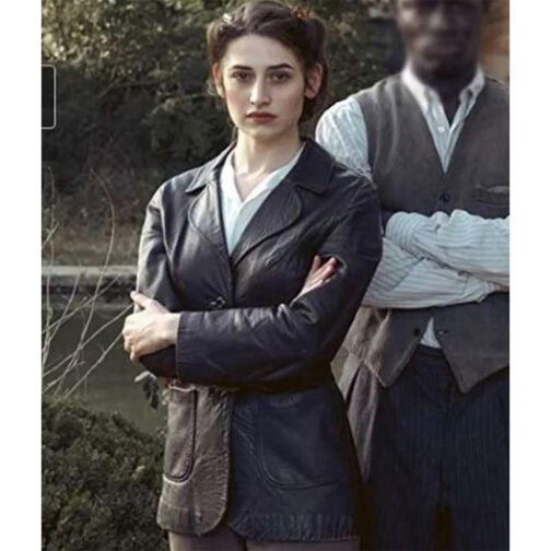 Transatlantic Deleila Piasko Leather Blazer - Image 2