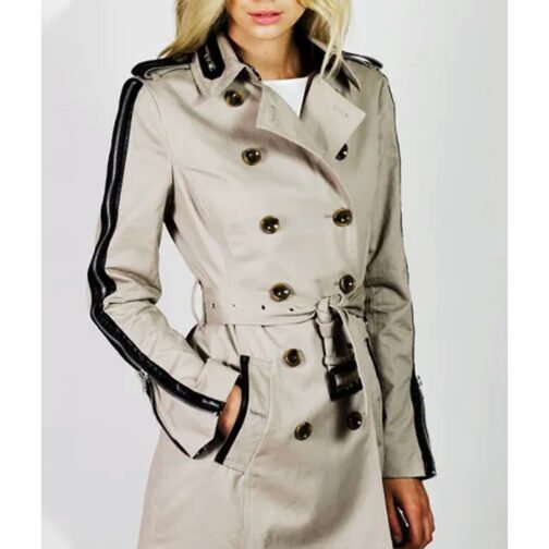 Pretty Little Liars S05 Troian Bellisario Trench Coat - Image 4