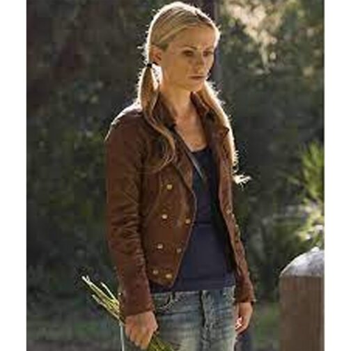 True Blood S06 Anna Paquin Leather Jacket - Image 5