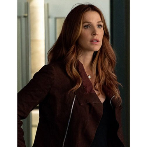 Unforgettable S03 Poppy Montgomery Leather Jacket - Image 5