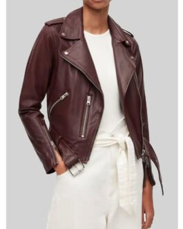 The Wedding Cottage Erin Krakow Dark Brown Leather Jacket