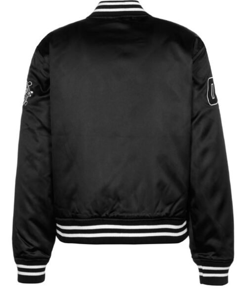 Women’s FUBU College Bomber Black Jacket - Image 3