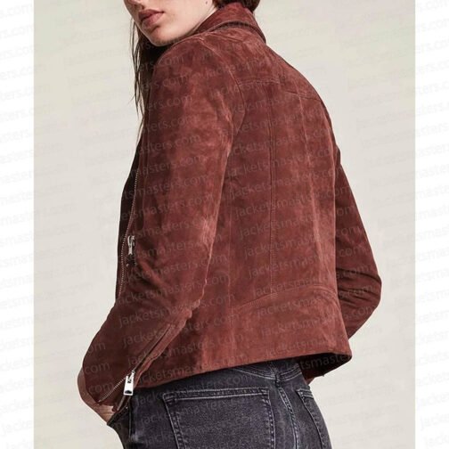 How We Roll Katie Lowes Suede Jacket - Image 3