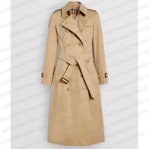 Wecrashed Rebekah Neumann Brown Trench Coat - Image 4
