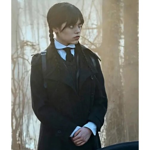 Wednesday Jenna Ortega Trench Coat