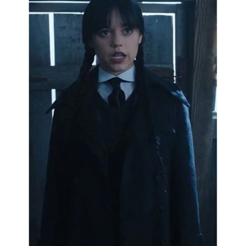 Wednesday Jenna Ortega Trench Coat - Image 8