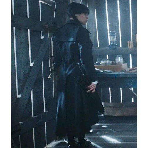 Wednesday Jenna Ortega Trench Coat - Image 10