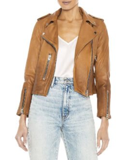 The Sex Lives of College Girls Alyah Chanelle Scott Brown Leather Jacket