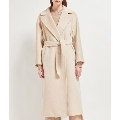 Woman’s Wrap Wool Coat - Image 4