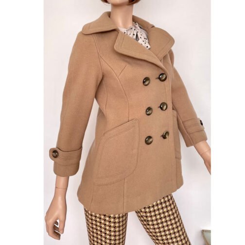 Women’s 1960’s Brown Wool Peacoat - Image 4