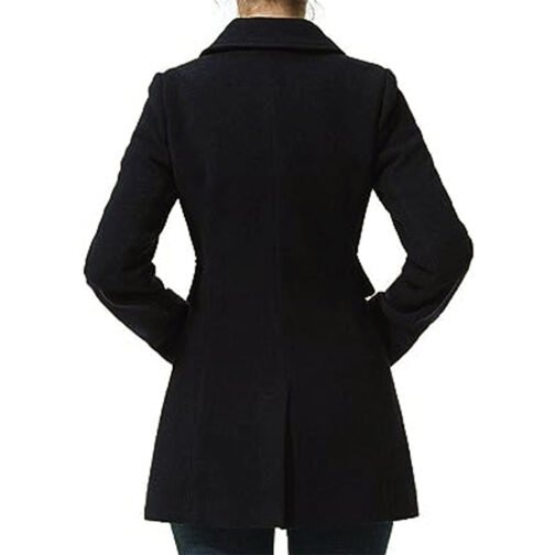 Women’s Amy Toggle Navy Coat - Image 4