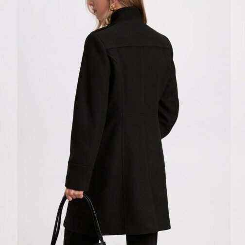 Women’s Wool Zip Front Coat - Image 6