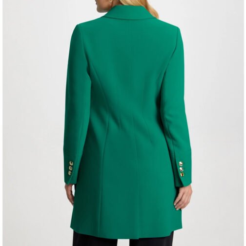 Women’s Tricotine Button Front Wool Coat - Image 5